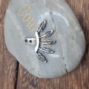 sterling bohemian native feather charm pendant‎